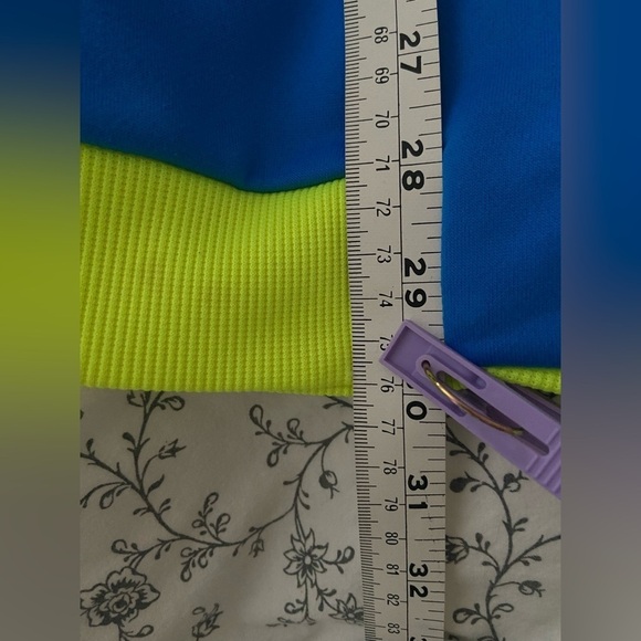 2/49$ Men’s Adidas full zip neon yellow & blue‎ sport Golf Jacket Sz Large - Picture 3 of 11